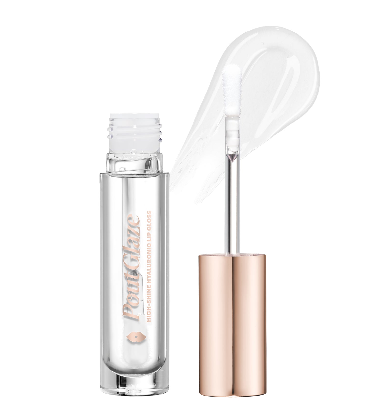 Pout Glaze High-Shine Hyaluronic Lip Gloss (Crystal) Main Image featured