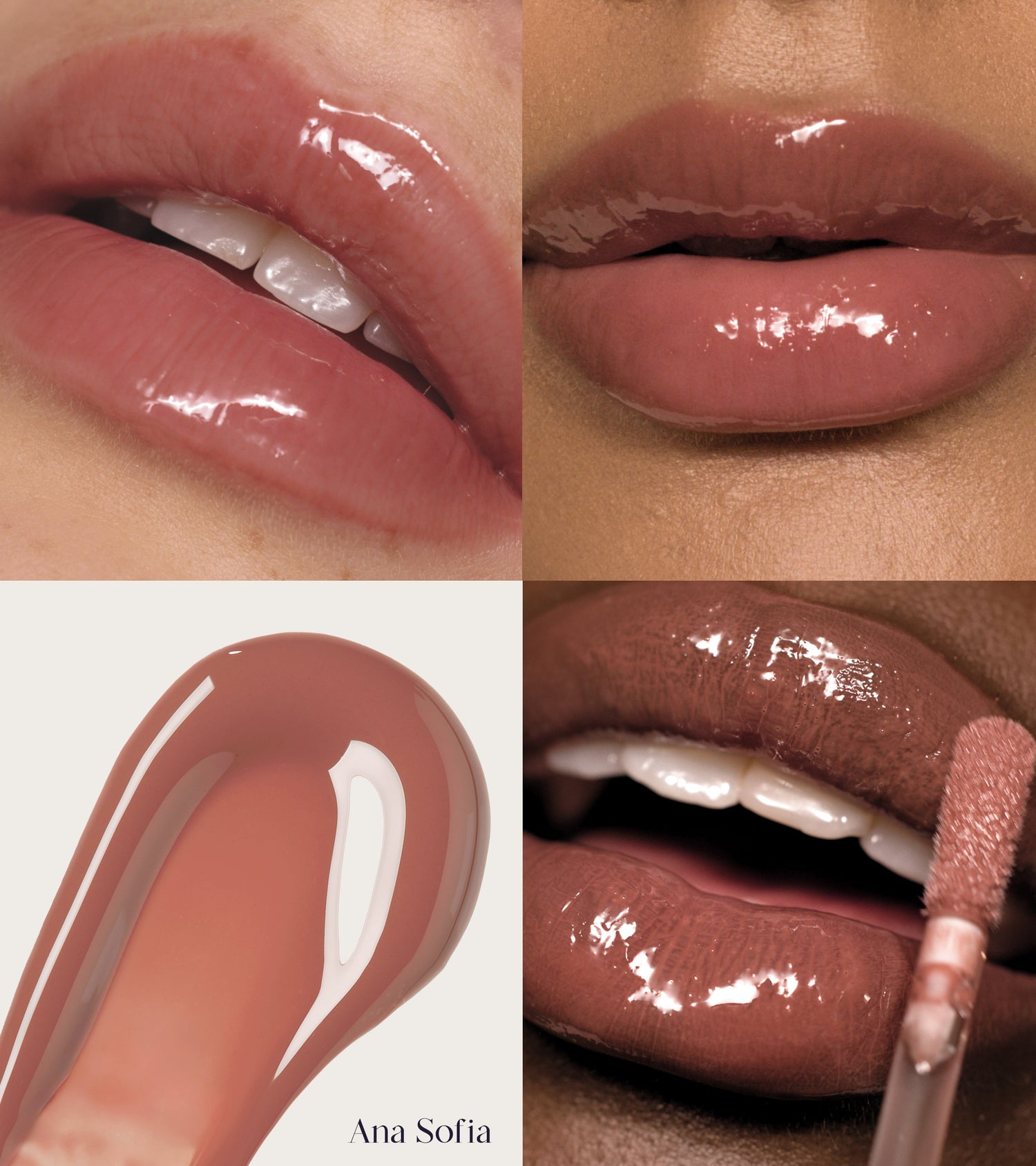 Pout Glaze High-Shine Hyaluronic Lip Gloss (Ana Sofia) Main Image 4