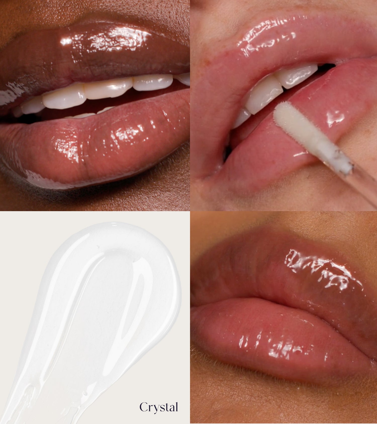 Pout Glaze High-Shine Hyaluronic Lip Gloss (Crystal) Main Image 4