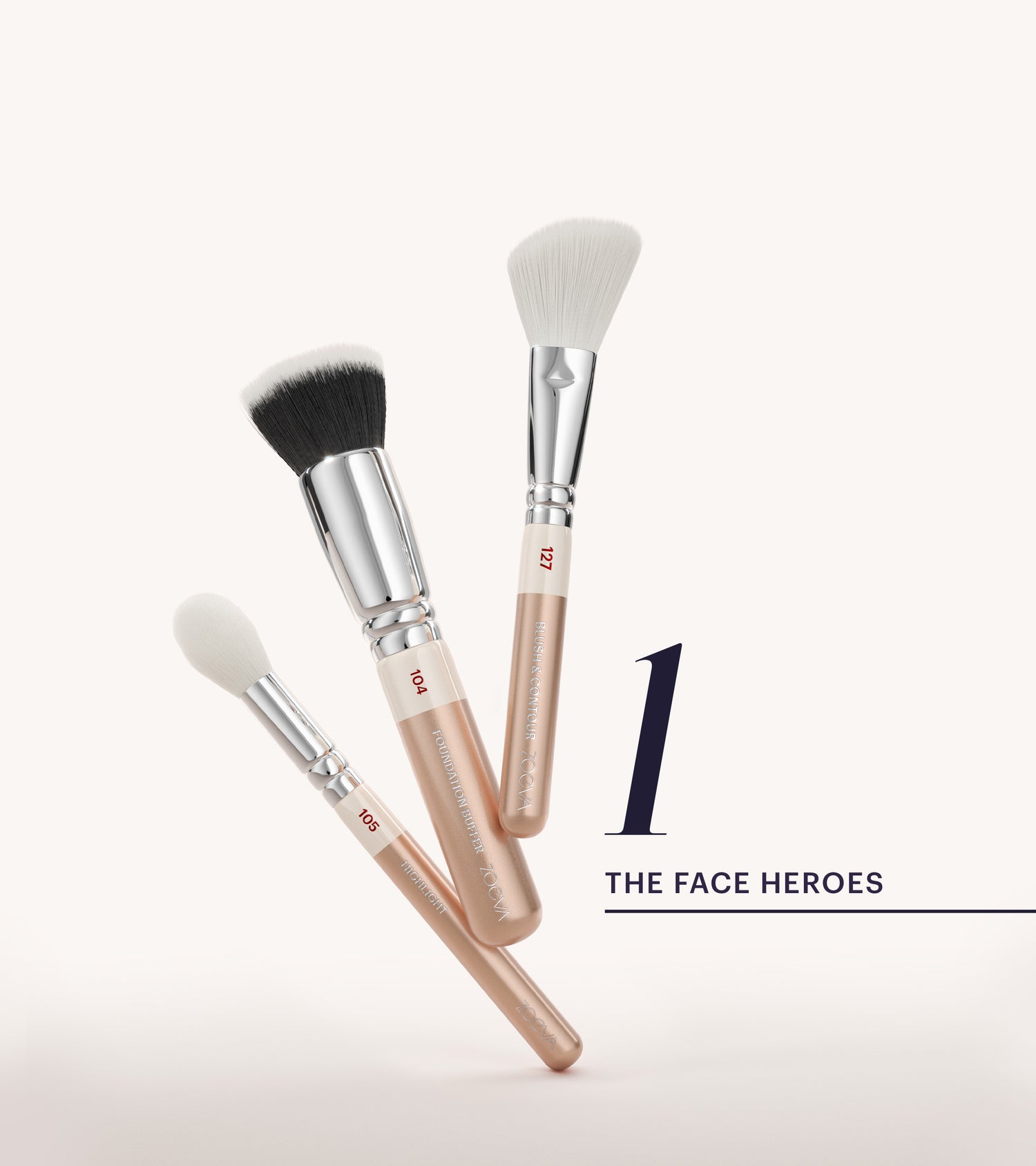The Artists Brush Set & Shoulder Strap (Champagne) Main Image featured