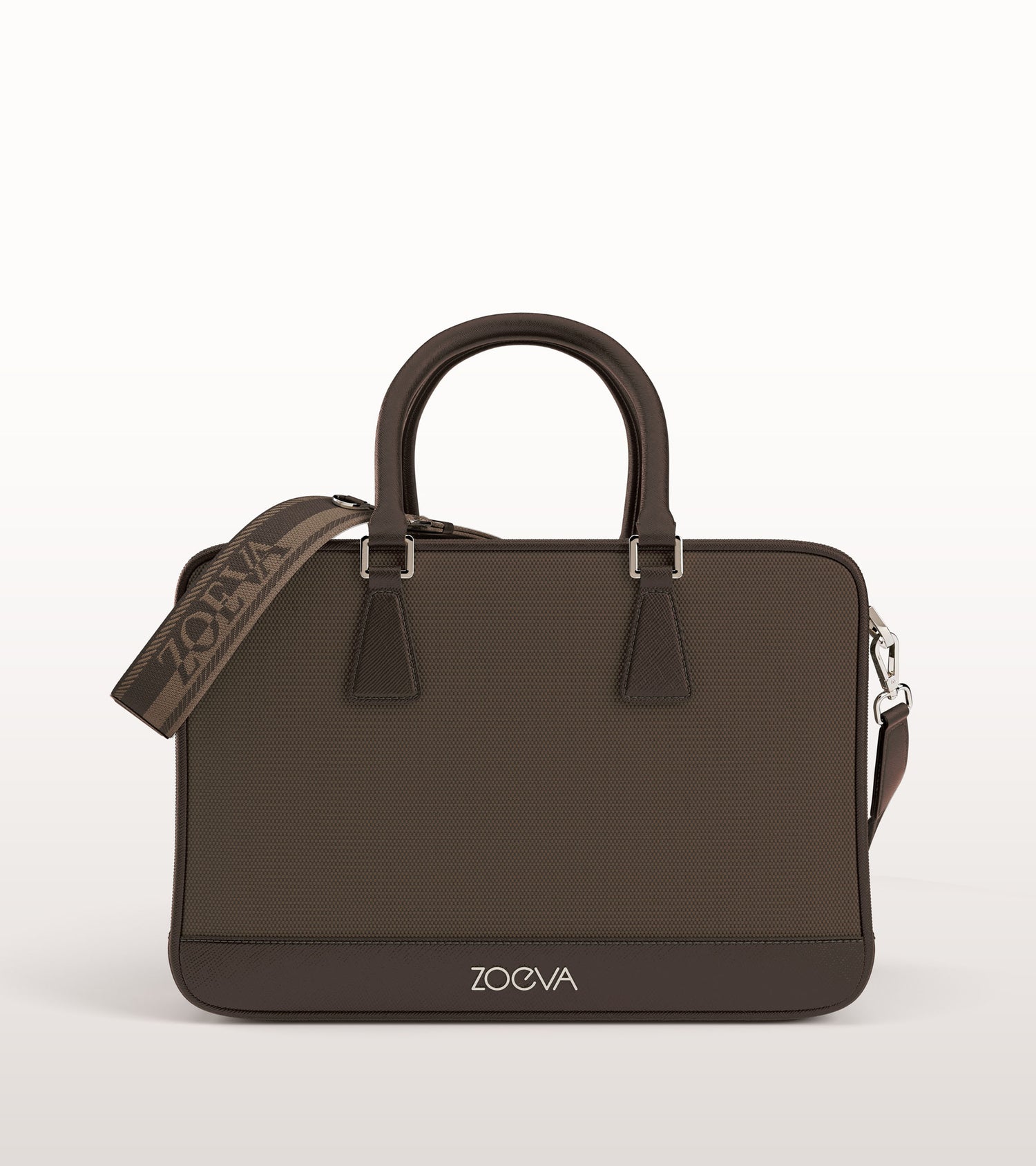The Zoe Bag & The Complete Brush Set (Chocolate) Main Image featured