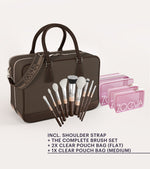 The Zoe Bag & The Complete Brush Set (Chocolate) Preview Image 4