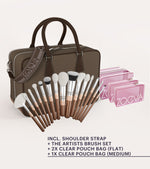 The Zoe Bag & The Artists Brush Set (Light Chocolate) Preview Image 4